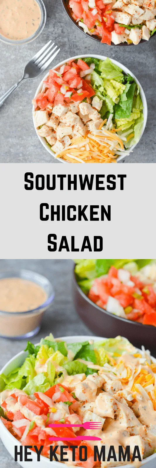 The Southwest Chicken Salad is one of my all time favorites. It's crisp, refreshing, and has just the right amount of kick. This dish is PERFECT for Spring afternoon. | heyketomama.com