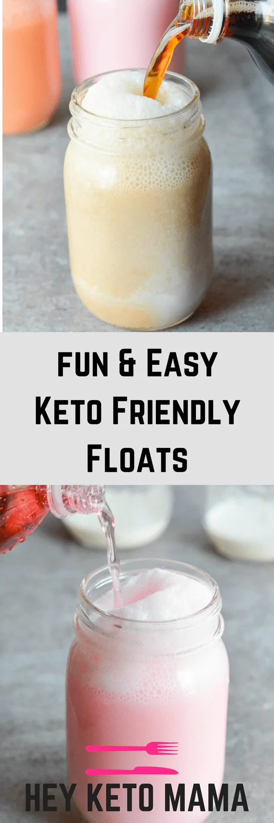 These Keto Friendly Floats will help you wash down your favorite meal in a low carb, high fat way! They’re ridiculously simple and amazingly yummy! | heyketomama.com