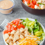 The Southwest Chicken Salad is one of my all time favorites. It's crisp, refreshing, and has just the right amount of kick. | heyketomama.com