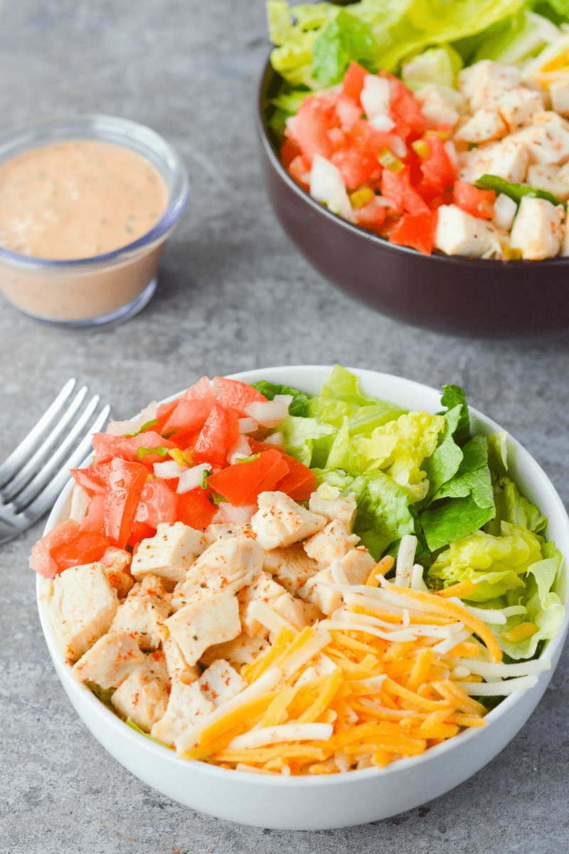 The Southwest Chicken Salad is one of my all time favorites. It's crisp, refreshing, and has just the right amount of kick. | heyketomama.com
