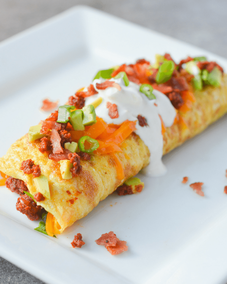 Tired of eating eggs? This Keto Chorizo Omelette will make your breakfast egg-citing again! | heyketomama.com