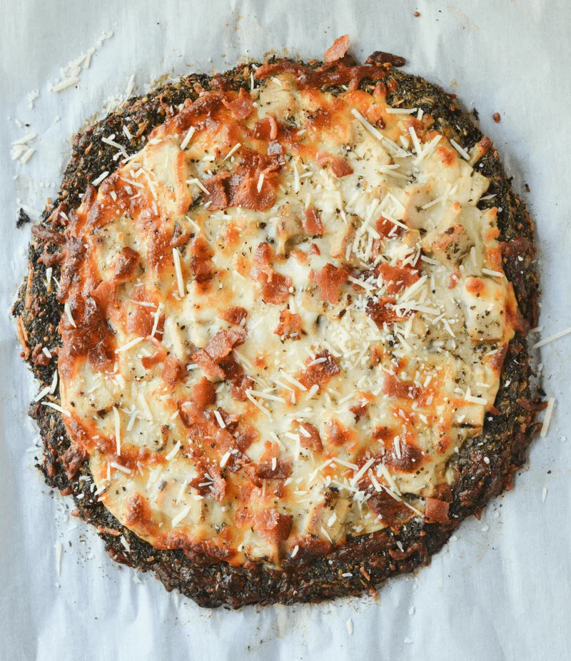 This Low Carb Broccoli Crust Pizza is an amazingly nutritious take on a classic favorite meal. | heyketomama.com