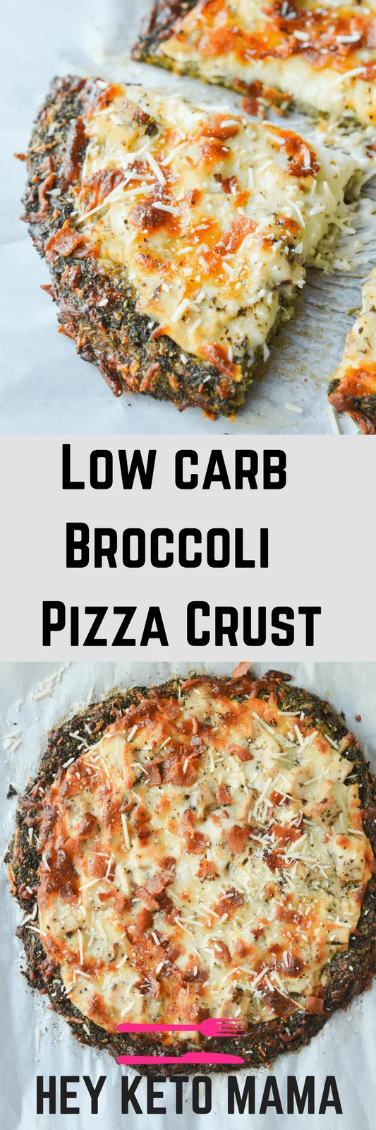 This Low Carb Broccoli Crust Pizza is an amazingly nutritious take on a classic favorite meal. | heyketomama.com