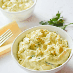 This easy keto egg salad is a quick and healthy low carb lunch with plenty of protein and delicious flavor! | heyketomama.com