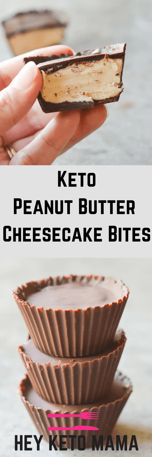These Keto Peanut Butter Cheesecake Bites are a yummy, low carb, high fat, no-bake dessert that will have you running back for more! | heyketomama.com