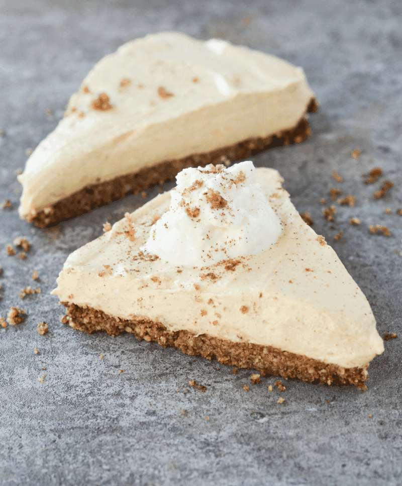 Keto Pumpkin Cheesecake is always the answer, no matter the question. Check out this easy recipe to make a Fall favorite low carb style! | heyketomama.com