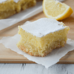 This recipe for keto lemon bars is an absolute low carb dream! With only 4g of net carbs per serving, you'll be happy to indulge in this bright and tangy treat without a shred of guilt! | heyketomama.com