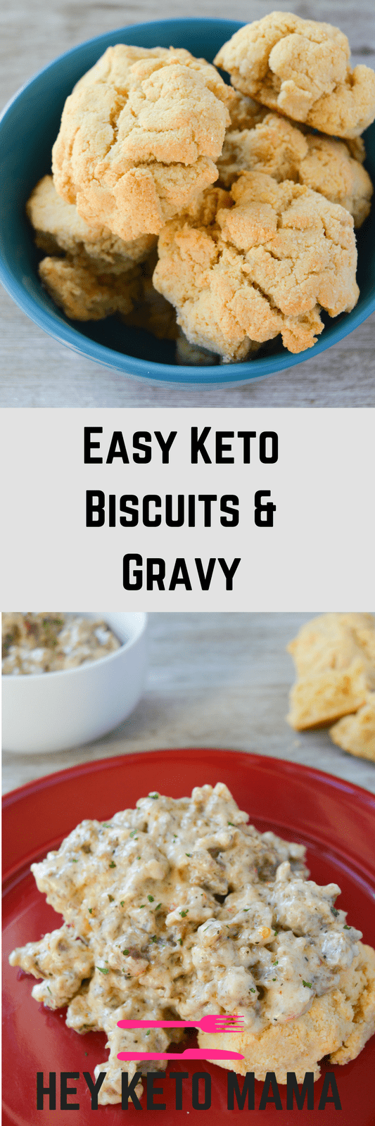 This Easy Keto Biscuits and Gravy recipe is an amazing low carb way to start your day with a southern feel! Keto breakfast can be tough, but this simple recipe will have you going back for seconds!