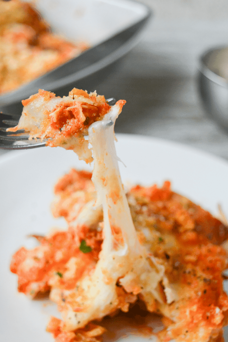 Keto Chicken Parmesan Casserole - Hey Keto Mama