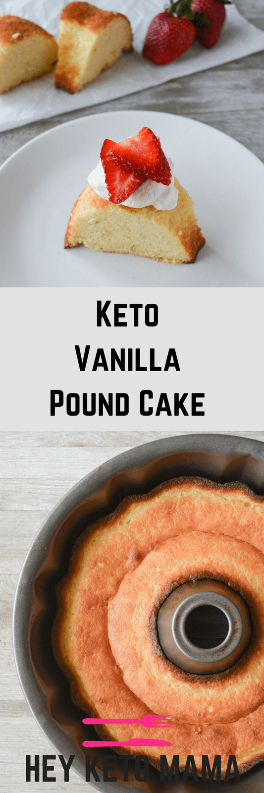 This Keto Vanilla Pound Cake is an incredibly simple dessert with excellent macros and just the right amount of sweetness. It also stores very well, that is...if there are  any leftovers! | heyketomama.com