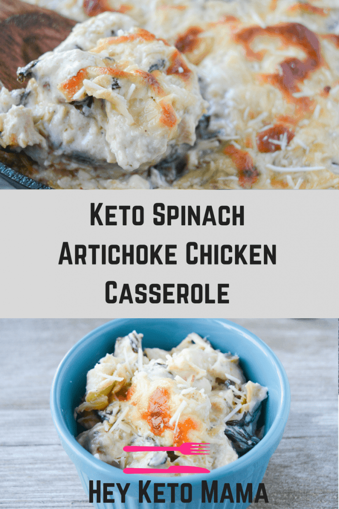 Keto Spinach Artichoke Chicken Casserole Hey Keto Mama
