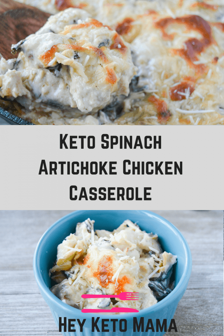 Keto Spinach Artichoke Chicken Casserole Hey Keto Mama