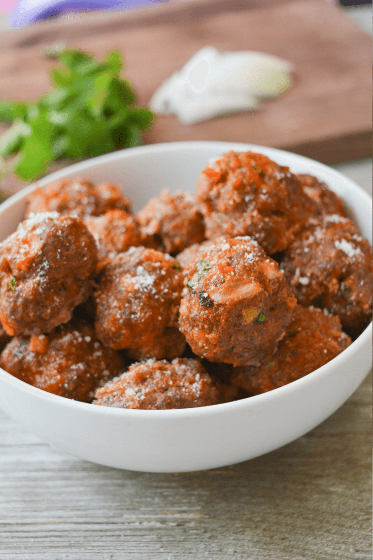 Keto Beef and Chorizo Meatballs 