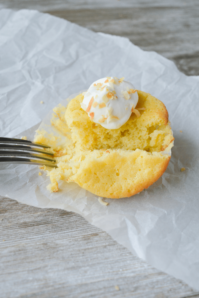 These keto coconut flour cupcakes are a moist and delicious low carb version of a childhood favorite. If you love coconut, you'll go crazy for these cupcakes! Perfect for your next grain-free, nut-free celebration! | heyketomama.com