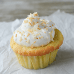 These keto coconut flour cupcakes are a moist and delicious low carb version of a childhood favorite. If you love coconut, you'll go crazy for these cupcakes! Perfect for your next grain-free, nut-free celebration! | heyketomama.com