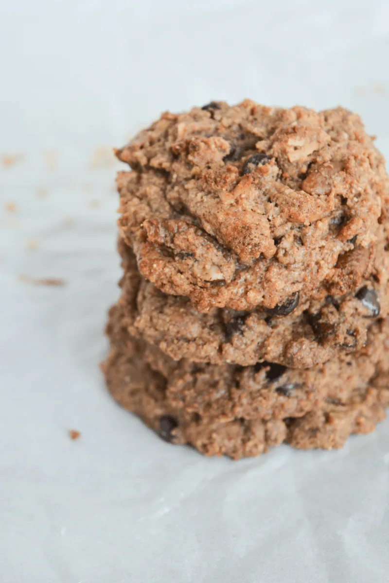 These Keto Chocolate Chip Pecan and Coconut Cookies are any low carb cookie lover's dream! They have the classic look and taste of your favorite homemade cookie, all with only 2.4g net carbs per cookie! | heyketomama.com