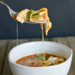 This Keto Chicken Taco Soup is your answer when the colder months ask what delicious dish you'll be warming yourself up with! It's easy, delicious, and full of low carb goodness!