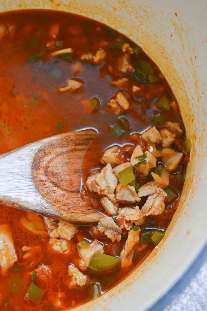 This Keto Chicken Taco Soup is your answer when the colder months ask what delicious dish you'll be warming yourself up with! It's easy, delicious, and full of low carb goodness! | heyketomama.com