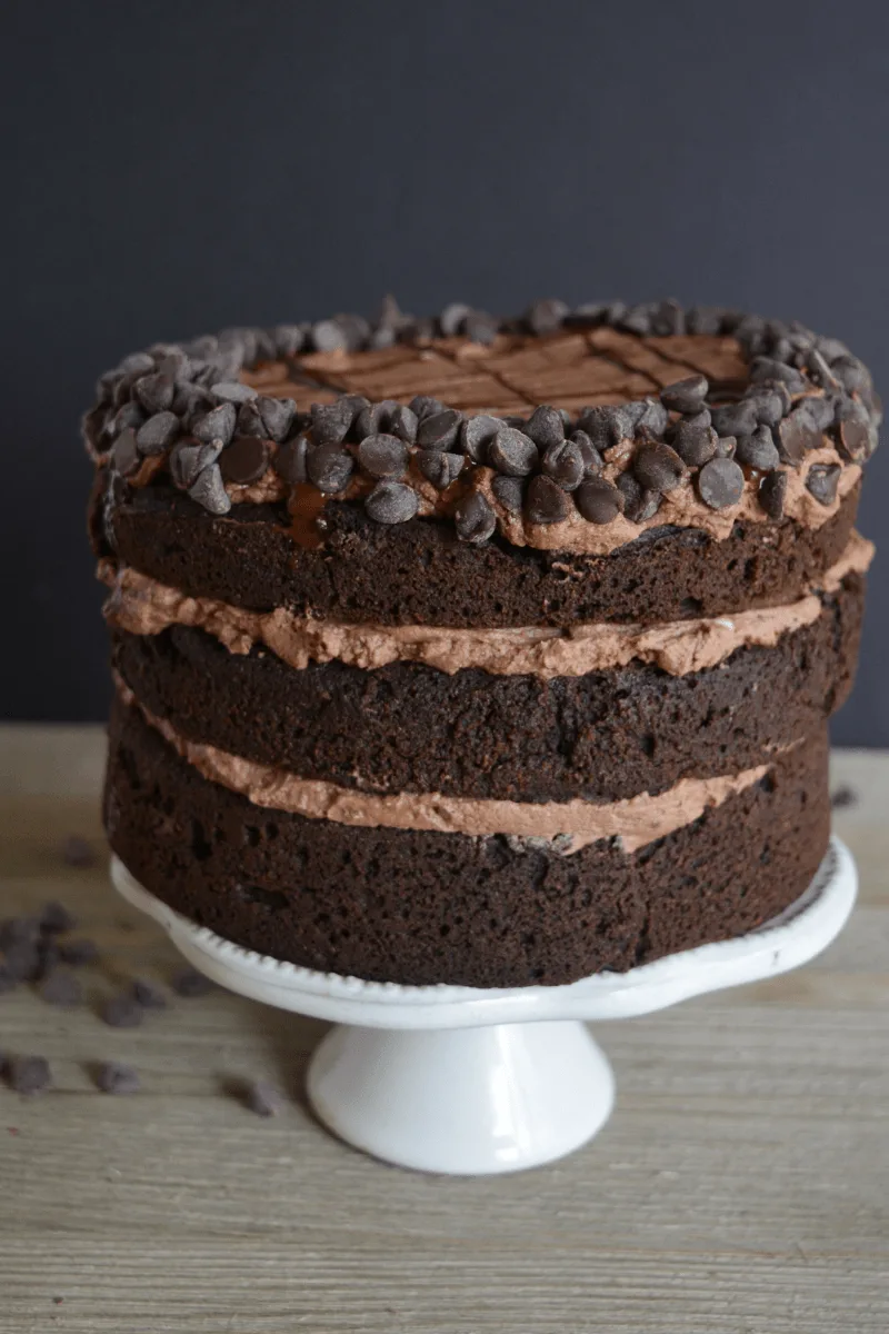 This Keto Death by Chocolate Cake is for the ULTIMATE chocolate lover! It's the perfect low carb sweet treat to satisfy your cravings! | heyketomama.com