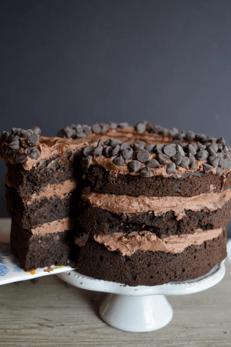 This Keto Death by Chocolate Cake is for the ULTIMATE chocolate lover! It's the perfect low carb sweet treat to satisfy your cravings! | heyketomama.com