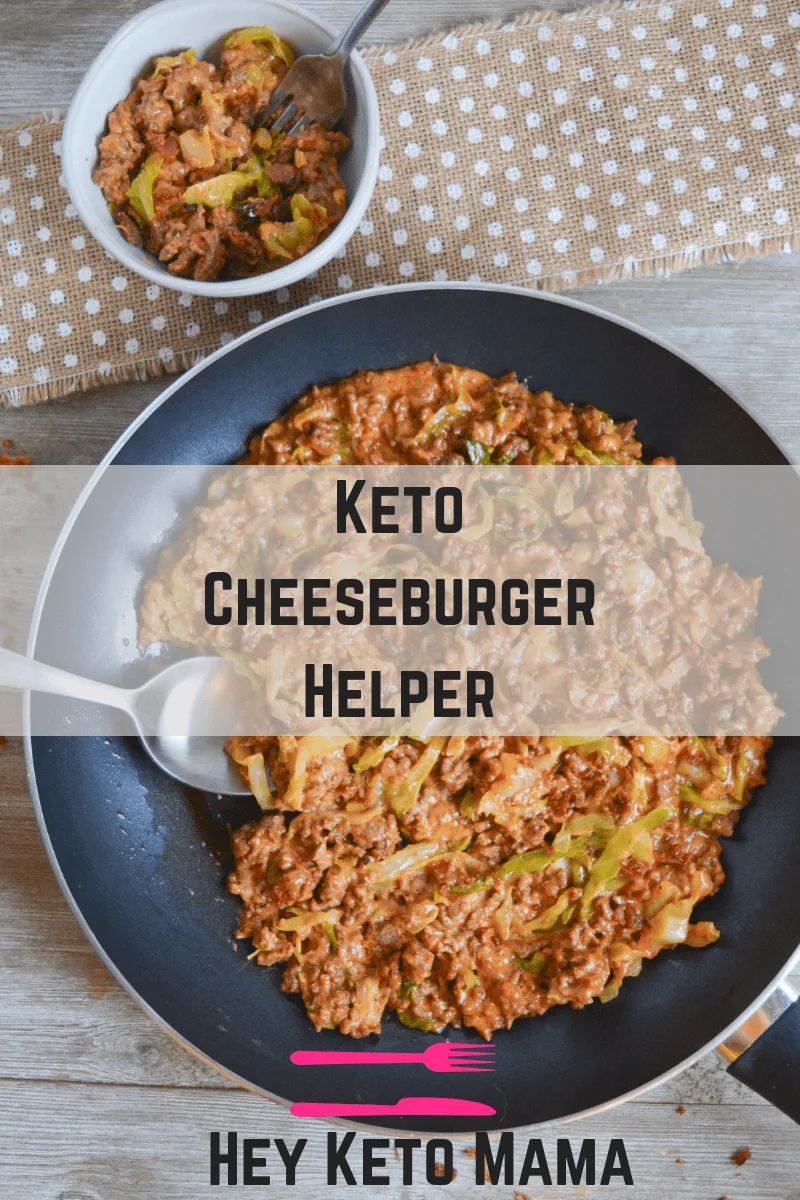 This Keto Cheeseburger Helper is a nostalgic meal with more nutrients and fewer carbs than the classic favorite. My family gobbled it up as quickly as I made it! | heyketomama.com