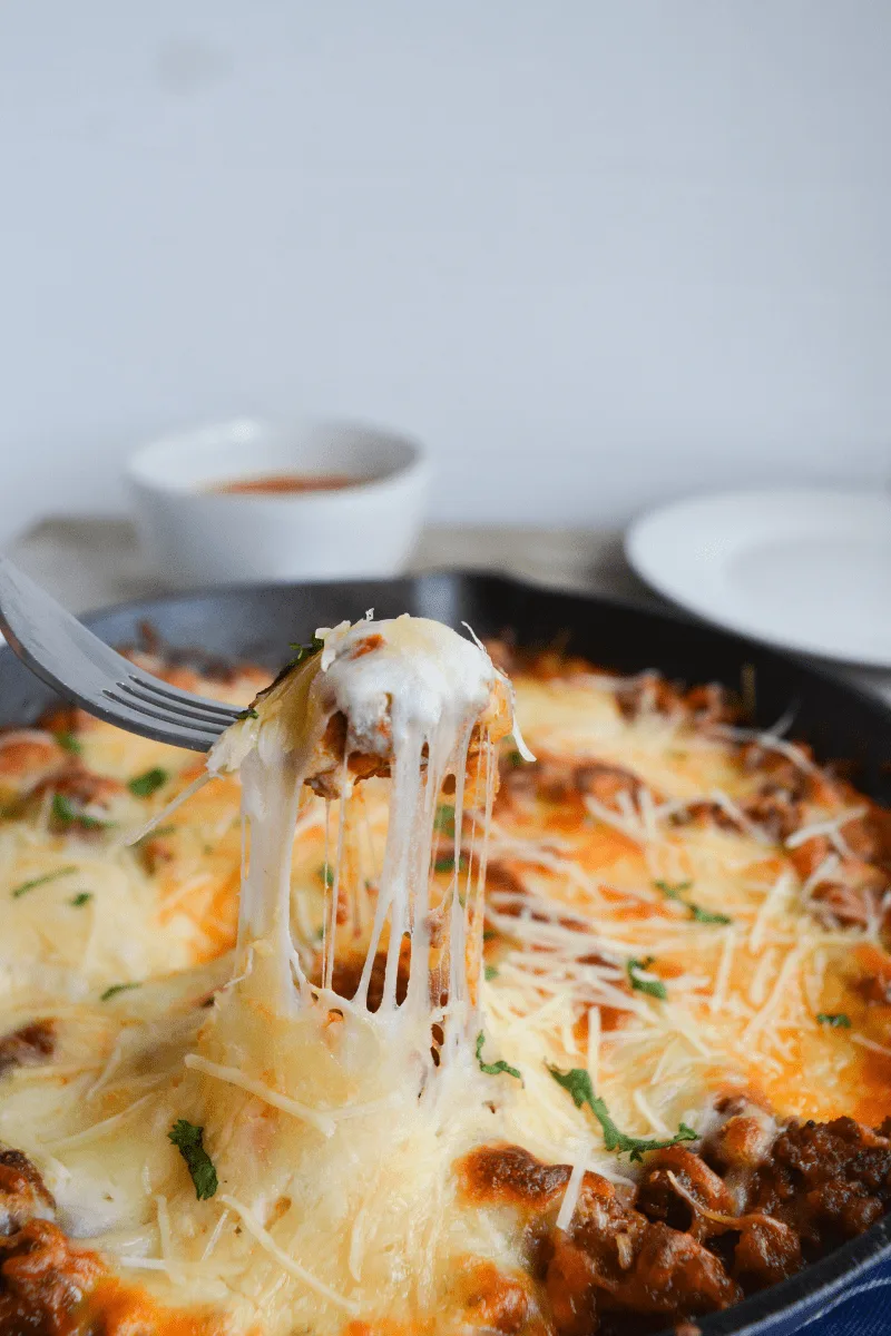 This Keto Lasagna Bake ditches the noodles, and it's so simple, you'll wonder why you didn't try it sooner. Sometimes simple is best, and that's exactly what this recipe is! | heyketomama.com