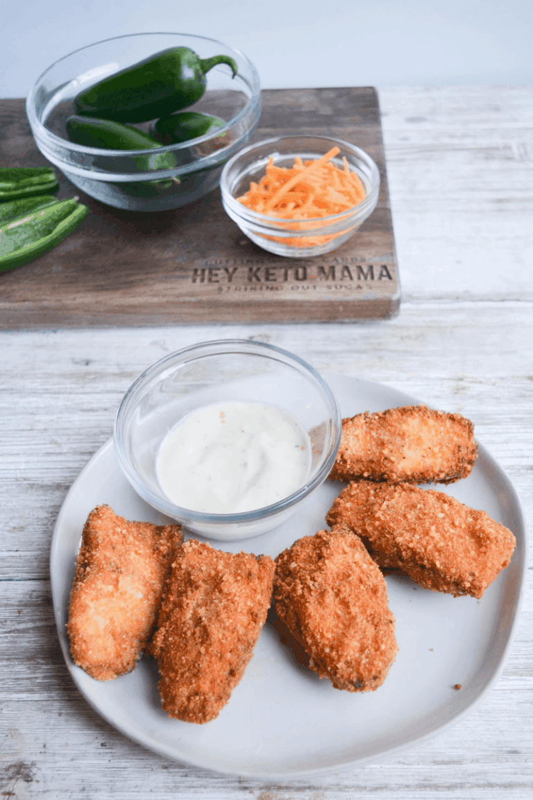Low Carb Fried Jalapeno Poppers Hey Keto Mama