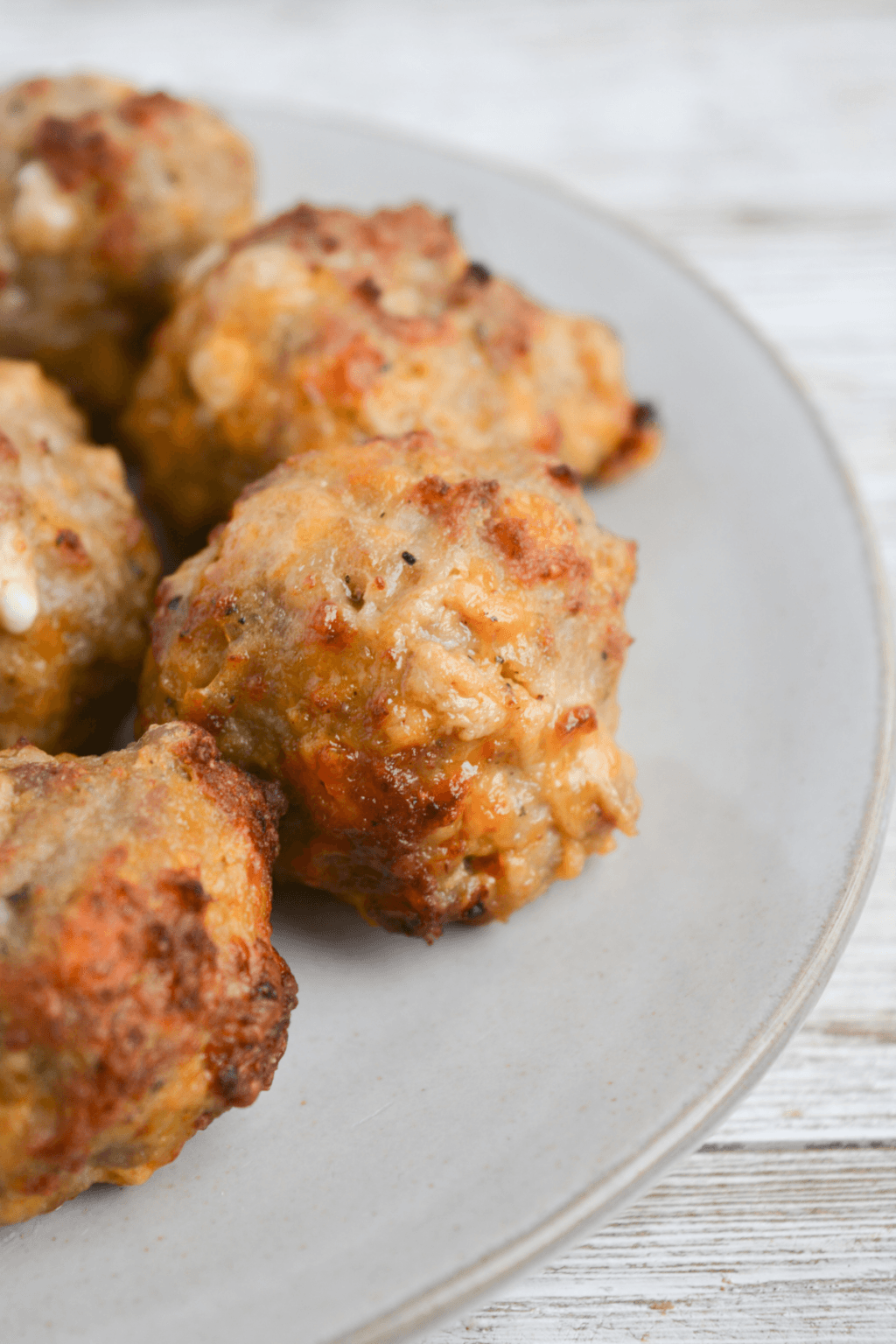 Air Fryer Sausage and Cheese Balls Hey Keto Mama