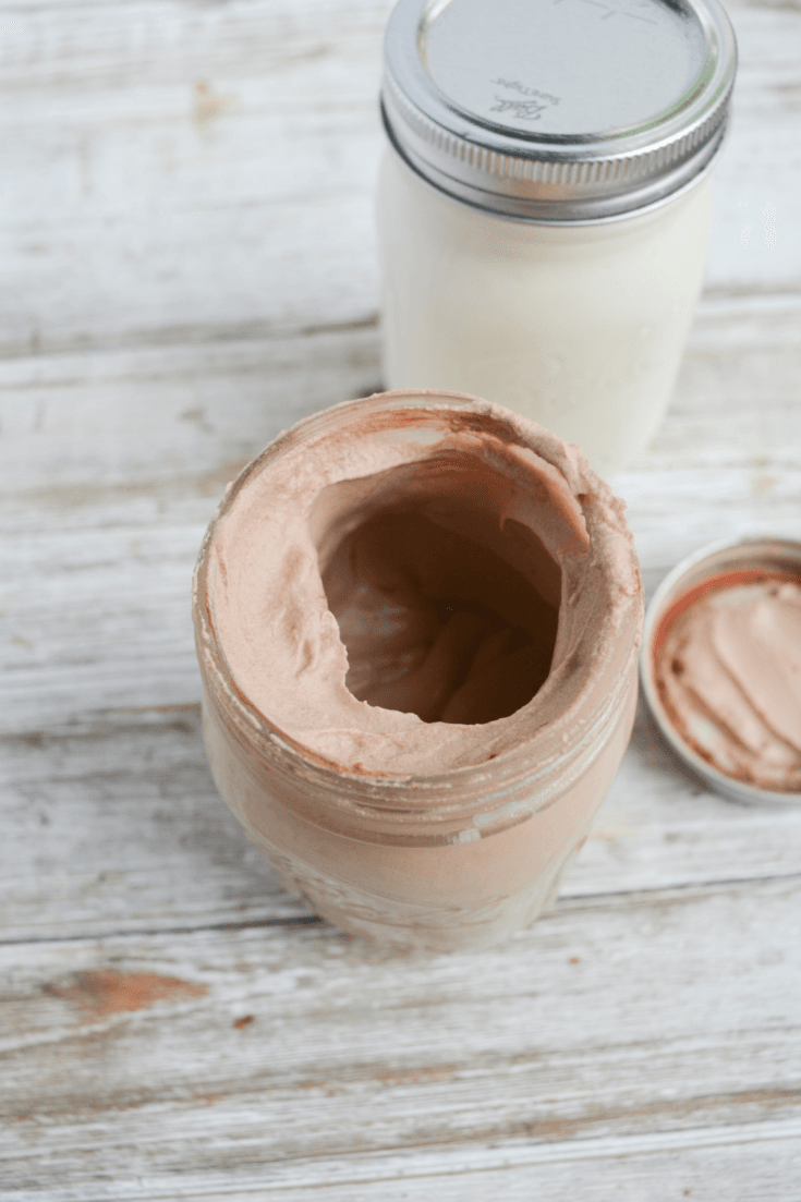 Keto Mason Jar Ice Cream Vanilla, Chocolate and Strawberry Hey Keto