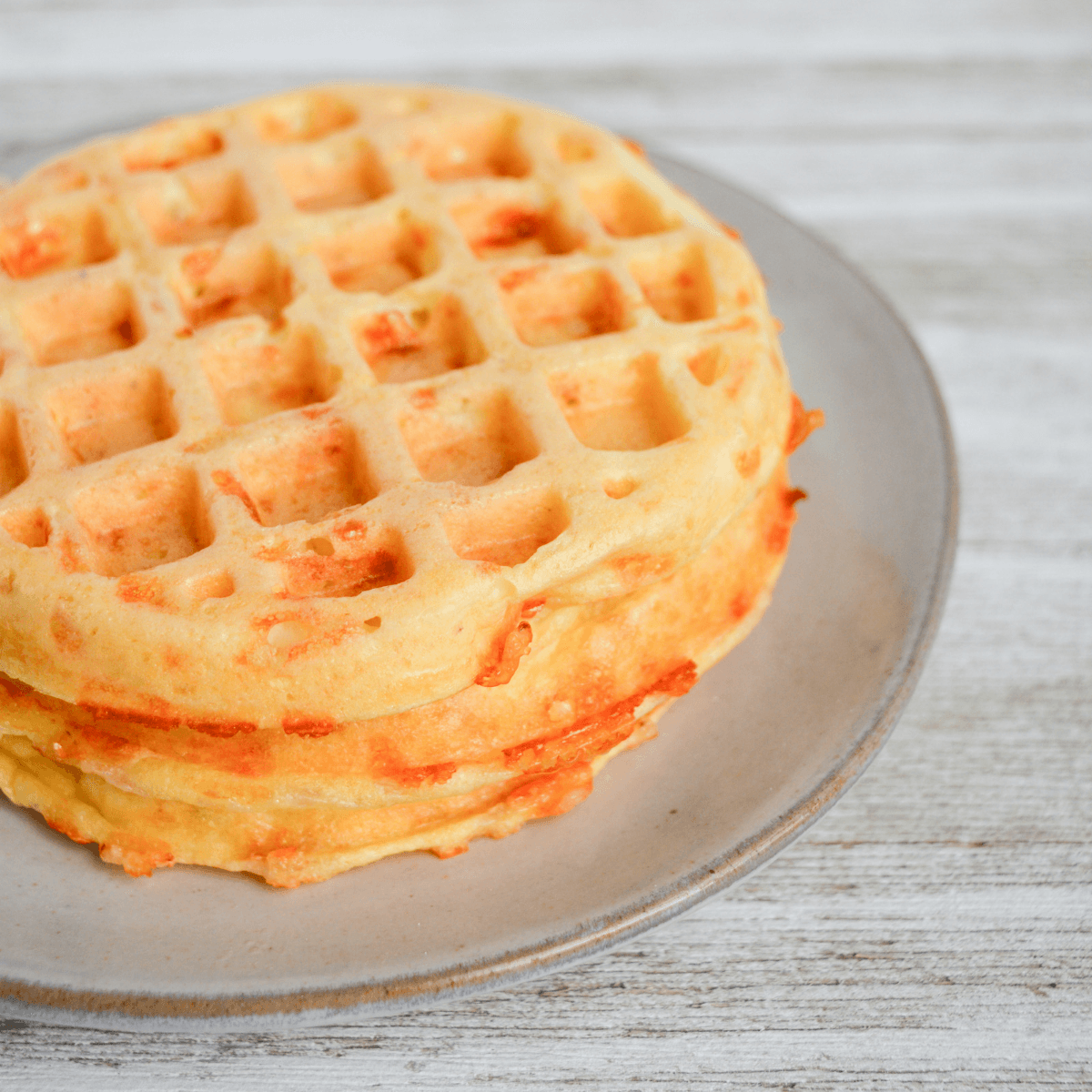 Crispy Keto Cheddar Chaffles (Made with Almond Flour)