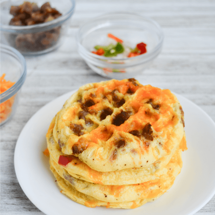 Keto Omelet: In a Mug or Waffle Maker! - ForgetSugar